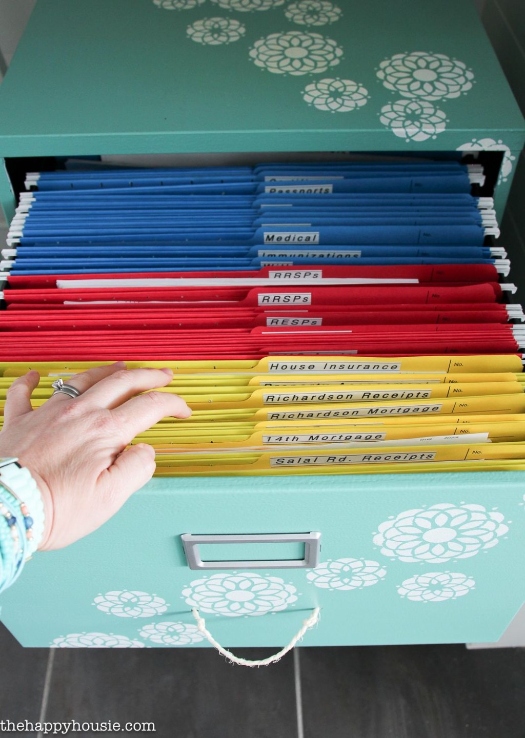 Picture of: Organizing Paperwork with a Colour Coded File System  Organizing