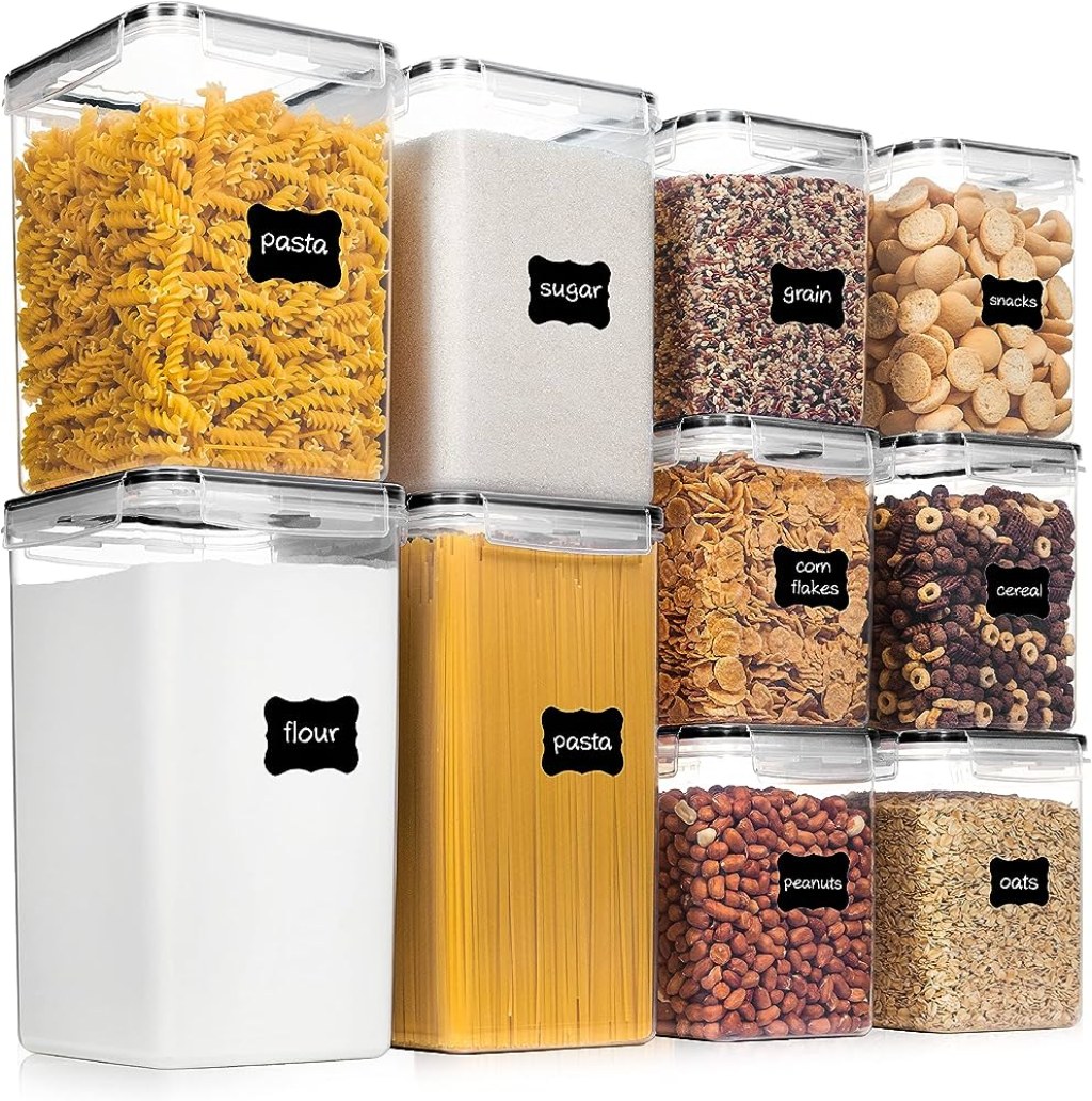 Picture of: PantryStar  Pack Large Airtight Food Containers, Flour and Sugar