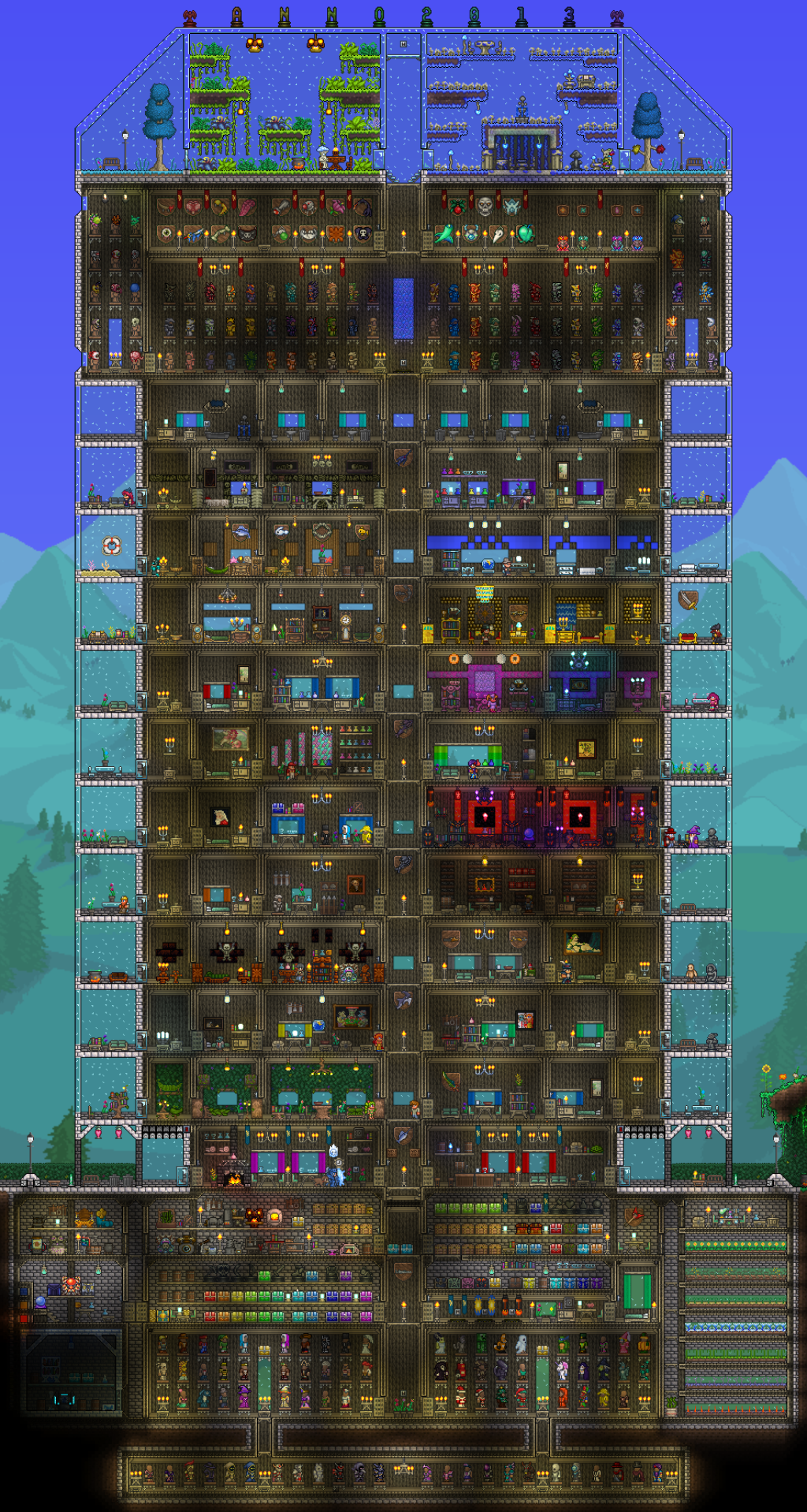 Picture of: Post your storage rooms!  Terraria Community Forums